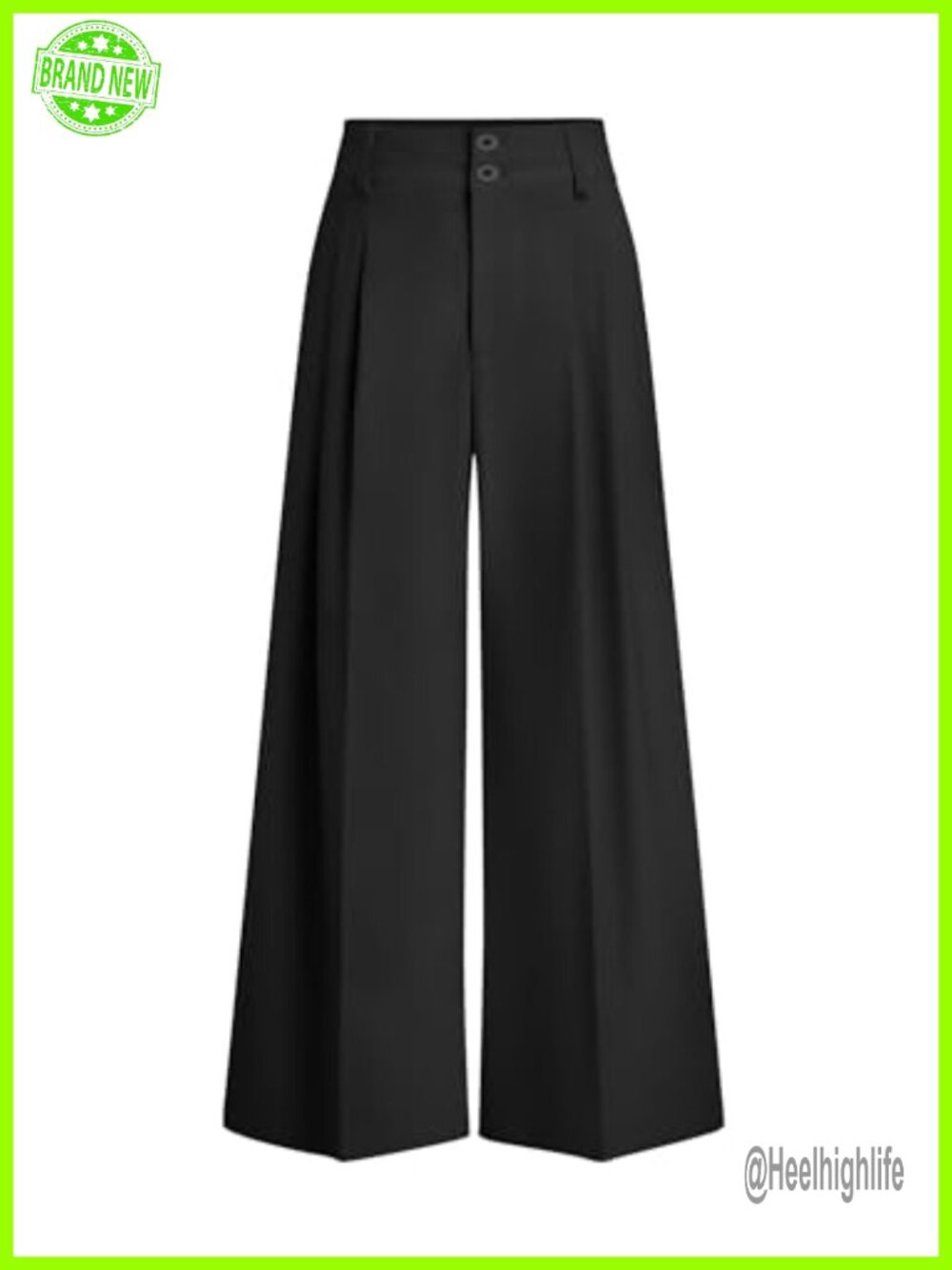 High Waisted Wide Leg Dress Pants with Pockets